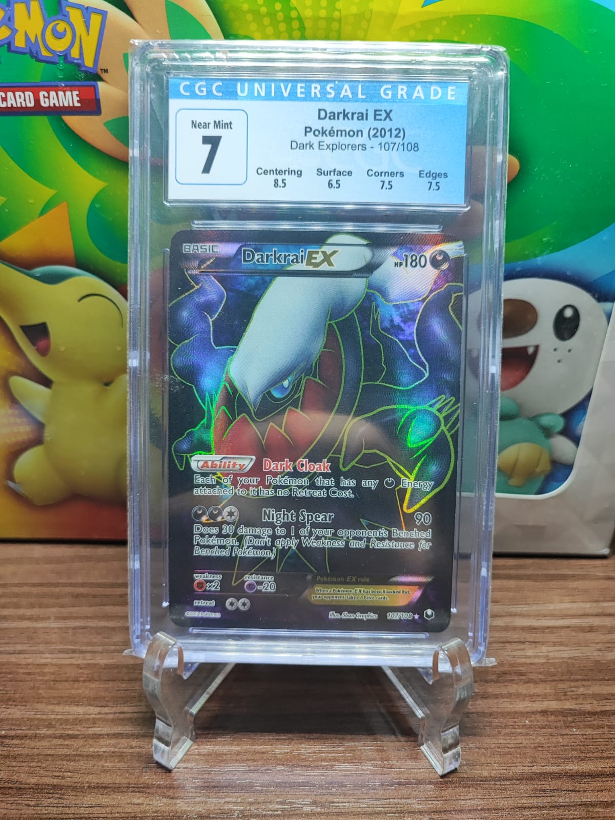 CGC 7 - Darkrai EX w/ Subgrades.