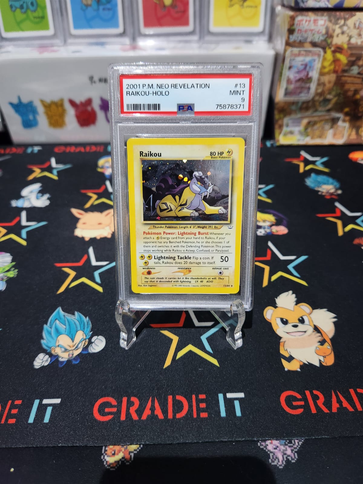 PSA 9 - Raikou Neo Revelation - Holo
