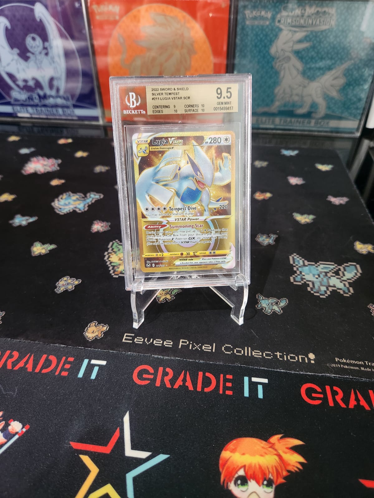BGS 9.5 Gold Label - Lugia Vstar (SWSH - Silver Tempest) #211