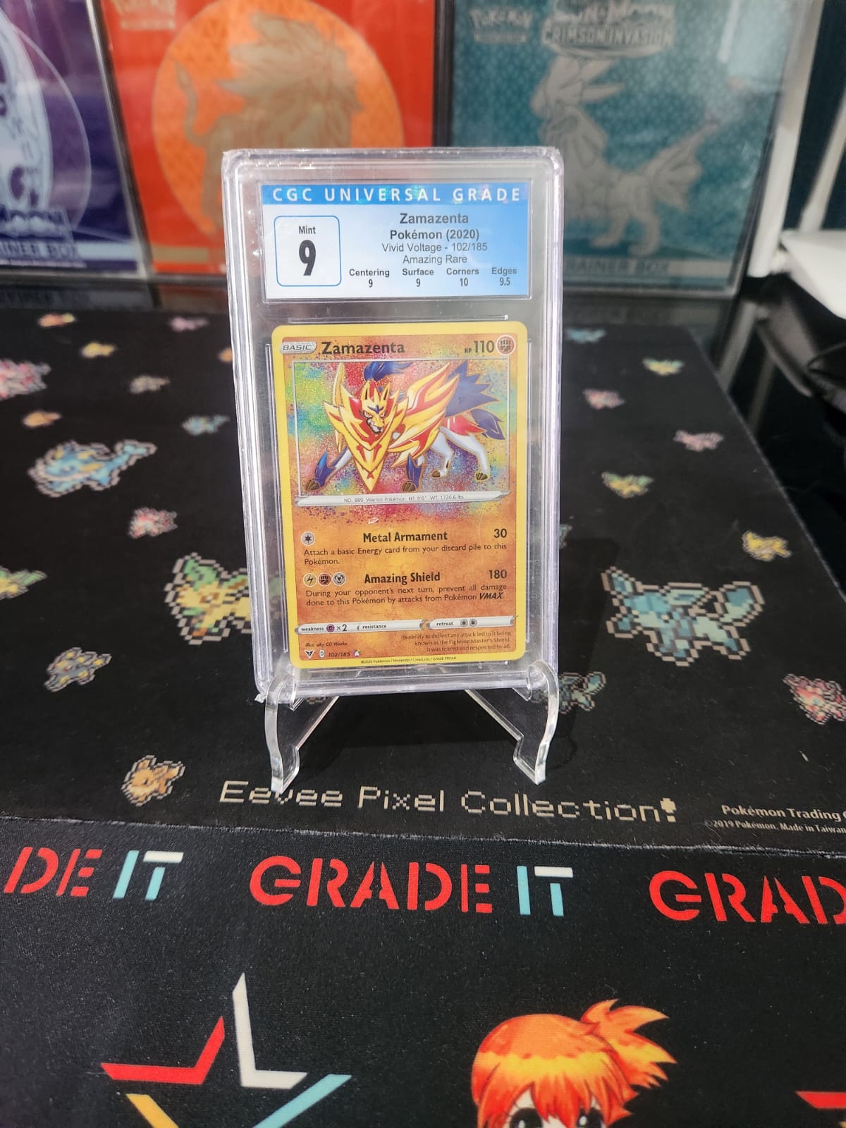 CGC 9 - Zamazenta Amazing Rare (with subgrades)