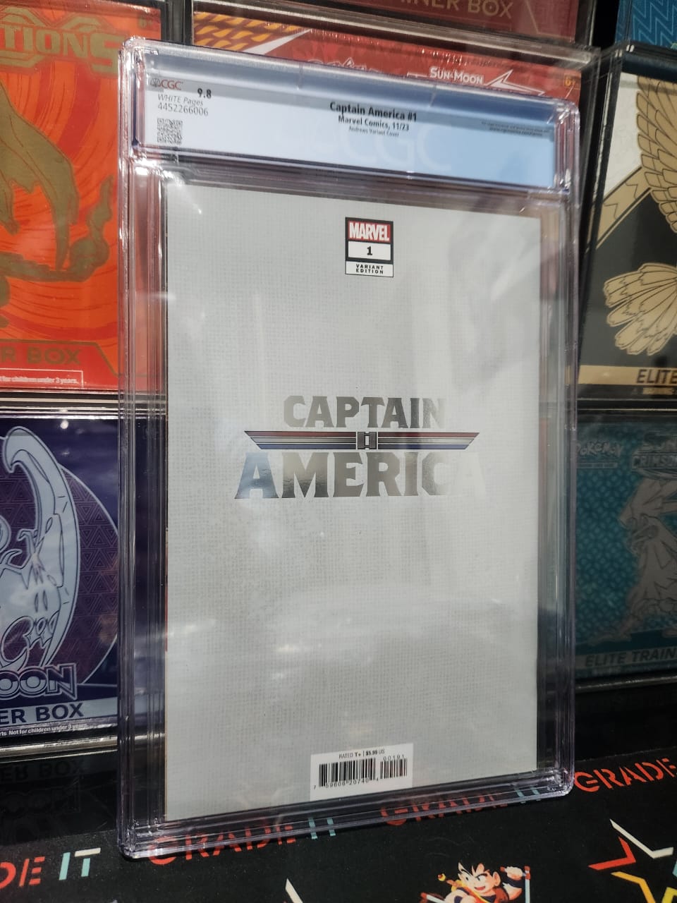 CGC 9.8 - Captain America #1 Marvel Comics Foil Andrews Variant 11/23 - Image 2