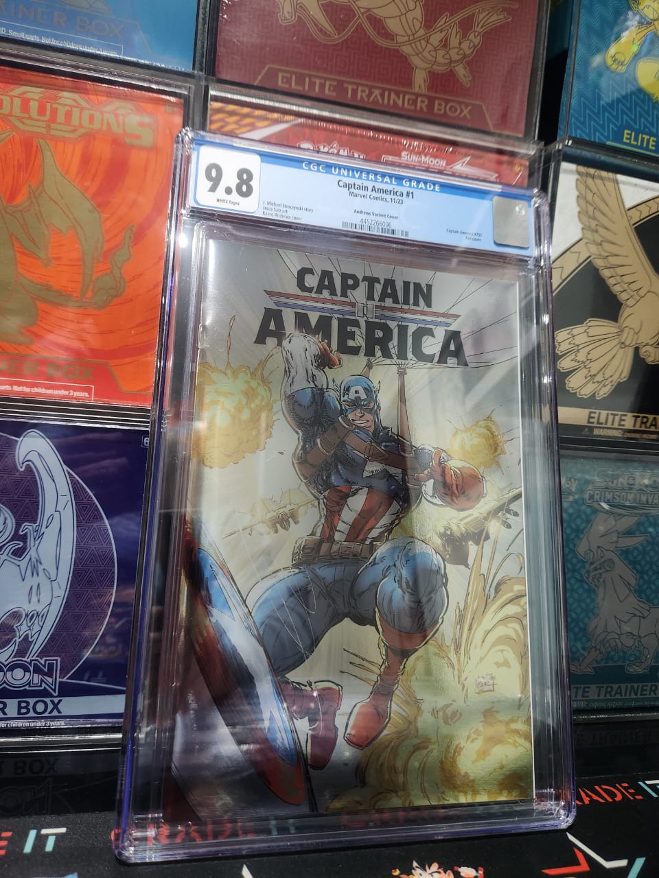 CGC 9.8 - Captain America #1 Marvel Comics Foil Andrews Variant 11/23
