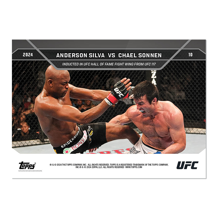 Anderson Silva/Chael Sonnen - 2024 UFC TOPPS NOW Card 10 - Image 2