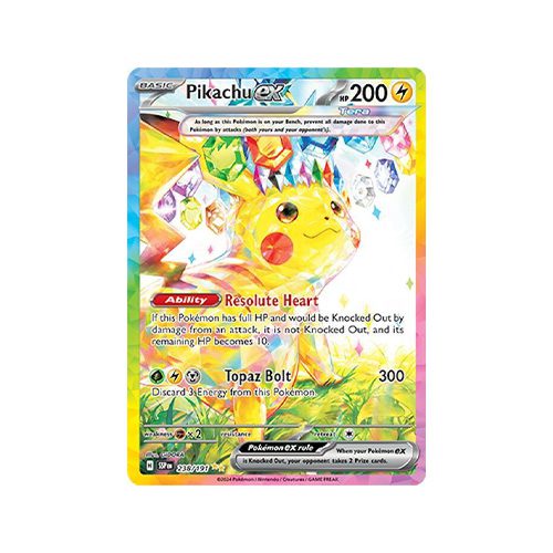pikachu ex surging sparks booster box Limited Pikachu Promo Present Gift BOX With Surging Sparks Booster PACKS KOREAN
