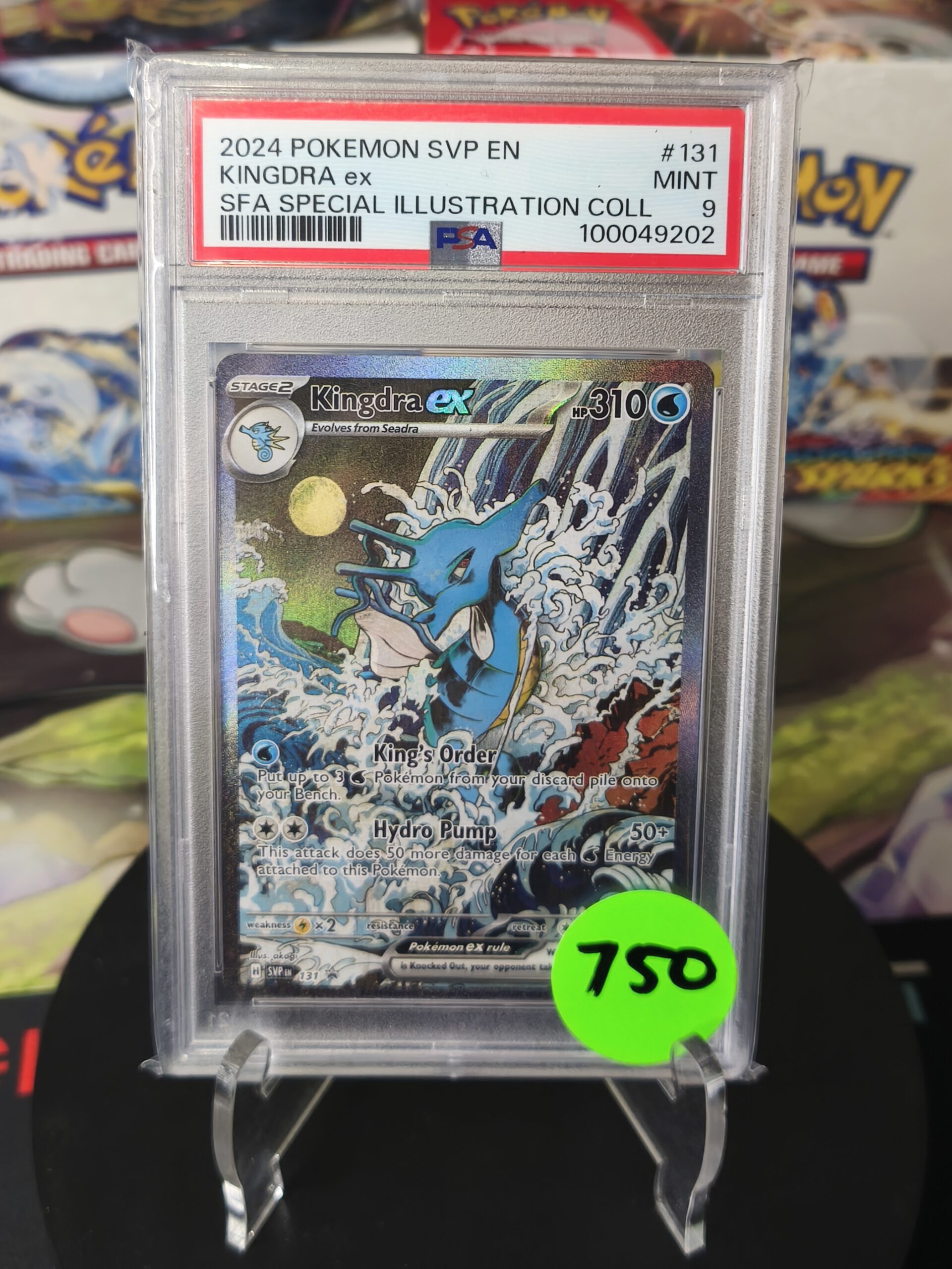 PSA 9 - Kingdra ex - SVP Black Star Promo - #131