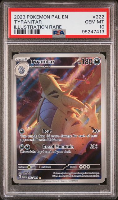 PSA 10 - Tyranitar - Paldea Evolved - #222