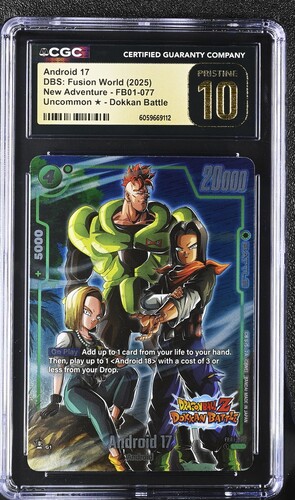 CGC Prestine 10 - Android 17 - New Adventure - UC Alternate Art - #FB01-077